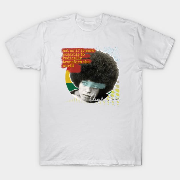 Women's rights. Angela Davis T-Shirt by nerd-studios